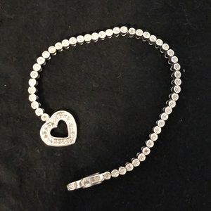 14k White Gold Diamond Bracelet